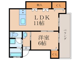 ウィステリア（2階）の物件間取画像